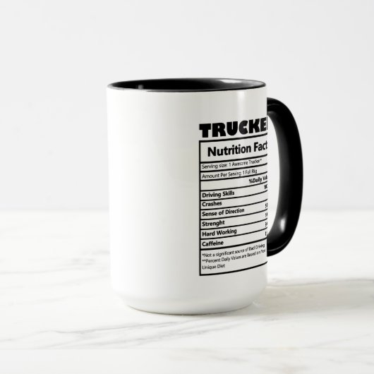 Mug les faits de travail de Trucker mignon (Devant droit)