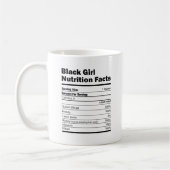 Mug Les faits nutritionnels de la fille noire (Gauche)