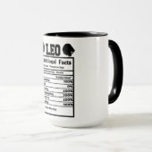 Mug Les faits nutritionnels de Leo (Devant droit)