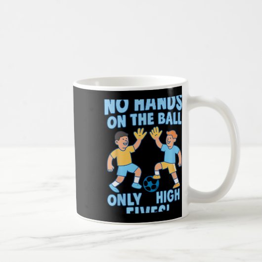 Mug Les fans de soccer donnent des high-fives Graphism (Droite)