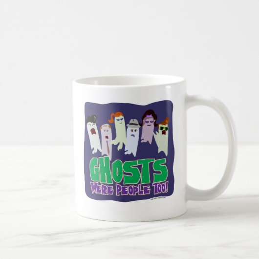 Mug Les fantômes étaient des gens illustrés Halloween (Droite)