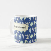 Mug Les fantômes Hantés Halloween Pixel Motif d'art (Devant gauche)