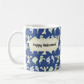 Mug Les fantômes Hantés Halloween Pixel Motif d'art (Gauche)