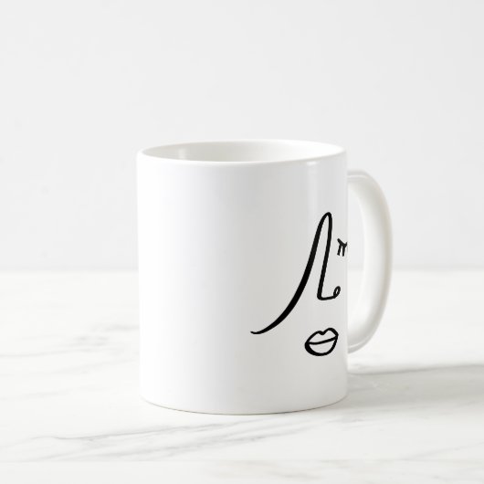 Mug Les Femmes Abstraites Modernes Face À Un Design D' (Devant droit)
