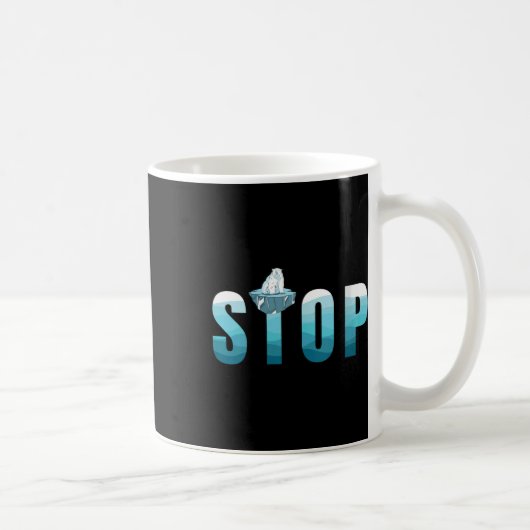 Mug Les femmes arrêtent la pollution de l'océan Ours p (Droite)