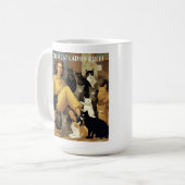 Mug "Les femmes aux chats sans enfants gouvernent !" G (Devant gauche)