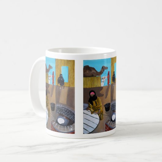 Mug Les femmes bédouines Peinture d'Alfred Fox (Devant gauche)