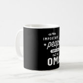Mug Les Femmes Dans Ma Vie M'Appelez Oma Cadeau (Devant gauche)