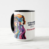 Mug Les femmes face à l'art | Journée internationale d (Devant gauche)