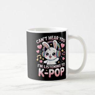 Mug Les femmes lapin drôle ne peuvent pas vous entendr