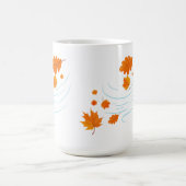 Mug Les feuilles d'automne dans le vent : Design éléga (Centre)
