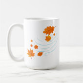 Mug Les feuilles d'automne dans le vent : Design éléga (Gauche)