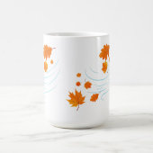 Mug Les feuilles d'automne dans le vent : Design éléga (Centre)