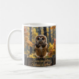Mug Les feuilles tombent, l'automne nous appelle