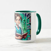 Mug Les filles adorent la science ! (Devant droit)