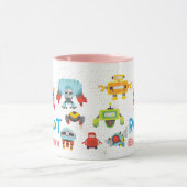 Mug Les filles aiment les ROBOTS rose nommé Funny mign (Centre)