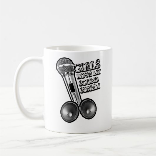 Mug Les filles aiment mon SYSTÈME DE SON (Gauche)