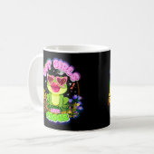 Mug Les filles chaudes aiment les grenouilles Funny Gr (Devant gauche)