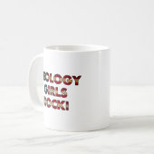 Mug Les filles de la géologie roulent ! (Drapeau améri (Devant gauche)