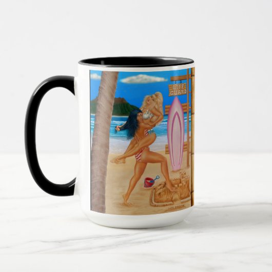 MUG LES FILLES DE SURFER ATTEINTES (Gauche)