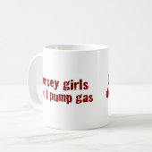 Mug Les filles du Jersey ne pompent pas le gaz (Devant gauche)