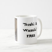 Mug Les filles, les "sushi et le wasabi" LIBRES (Devant droit)