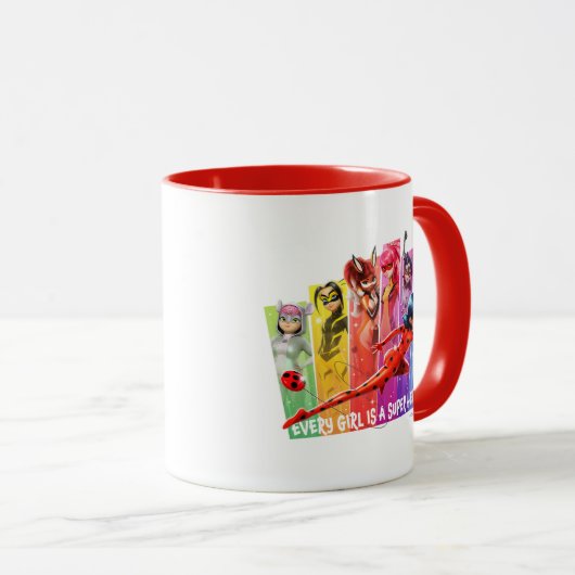 Mug Les filles miraculeuses | Chaque fille est un supe (Devant droit)