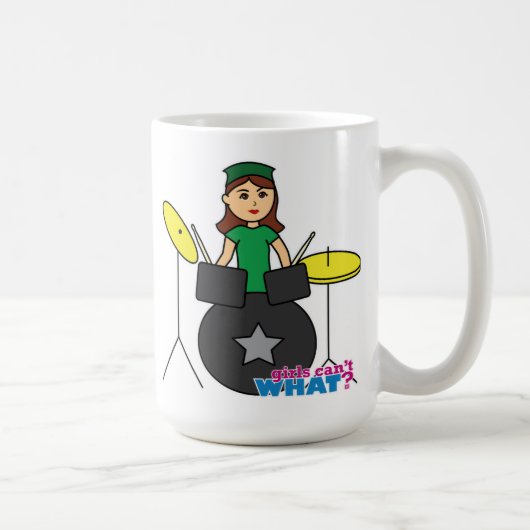 Mug Les filles ne peuvent quoi ? Conception personnal (Droite)