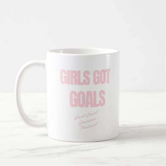 Mug Les filles ont des objectifs (Gauche)