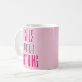 Mug Les filles peuvent faire n'importe quoi Pouvoir de (Devant gauche)