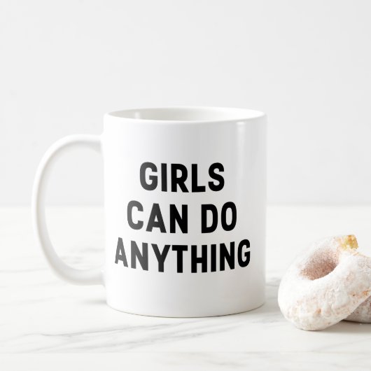 MUG LES FILLES PEUVENT TOUT FAIRE (Avec donut)