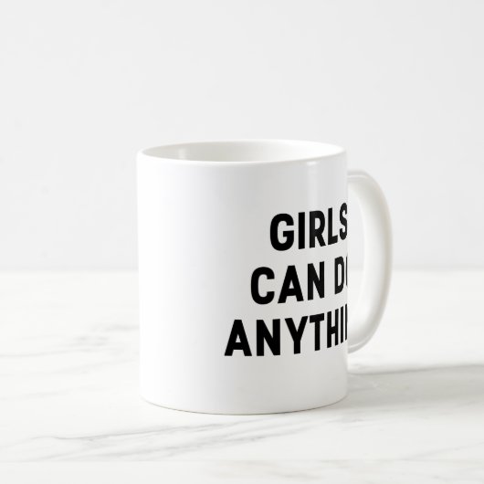 MUG LES FILLES PEUVENT TOUT FAIRE (Devant droit)
