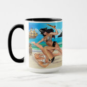 MUG LES FILLES PIRATES QUI SE BATTENT (Gauche)