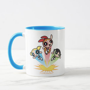 Mug Les Filles Powerpuff Se Lancent Dans L'Air
