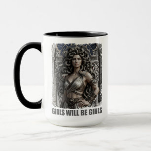 Mug Les Filles Seront Des Filles Méduse Gothique Fémin