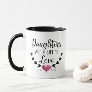 Mug Les filles sont un cadeau des mots d'amour