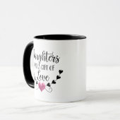 Mug Les filles sont un cadeau des mots d'amour (Devant gauche)