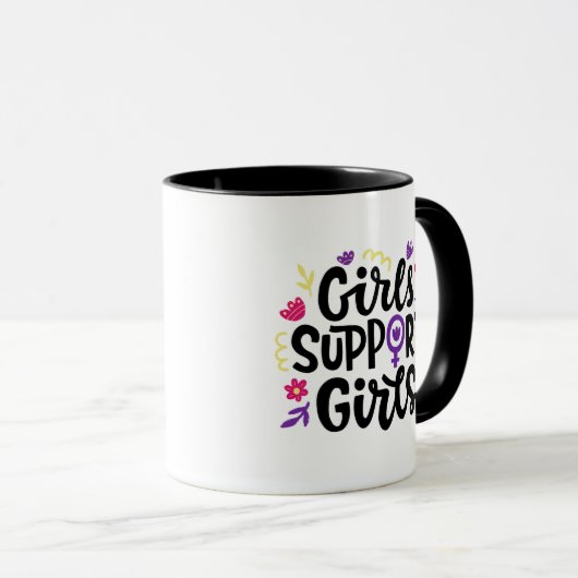 Mug Les filles soutiennent les filles (Devant droit)