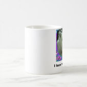 Mug les fleurs bleues, j'aime mon Westie ! ! (Centre)