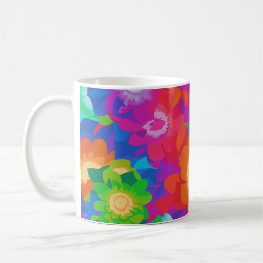 Mug Les fleurs de couleurs  (Gauche)