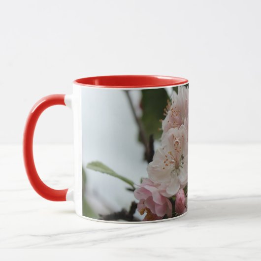Mug Les fleurs de pommier le printemps est là (Gauche)