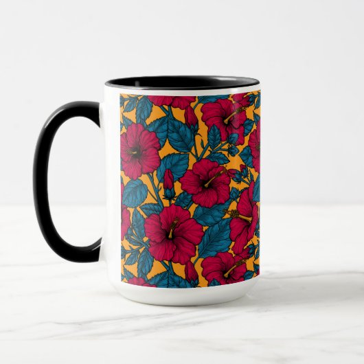 Mug Les fleurs d'Hibiscus (Gauche)