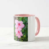 Mug Les fleurs d'Hibiscus roses (Devant droit)