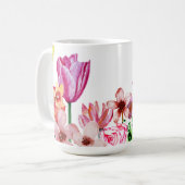 Mug Les fleurs du jardin du printemps (Devant gauche)
