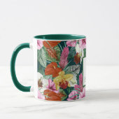 Mug Les fleurs du paradis côtier monogramme (Gauche)