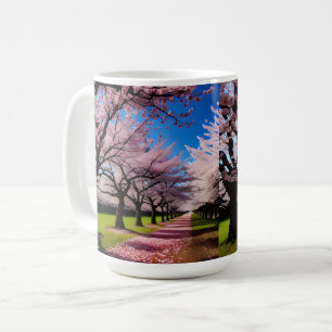 Mug "Les fleurs en fleurs : les rangées de cerisiers a