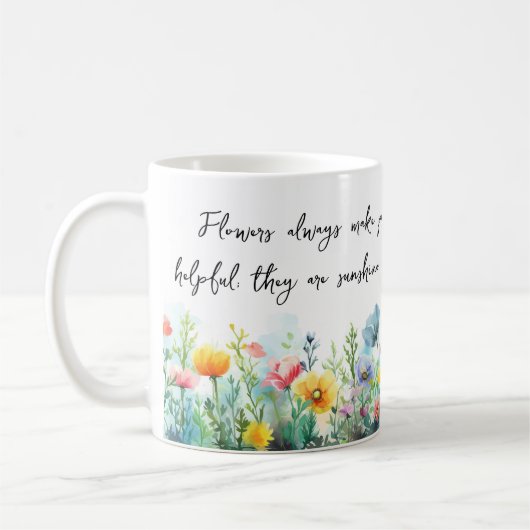 Mug Les fleurs rendent toujours les gens meilleurs, pl (Gauche)