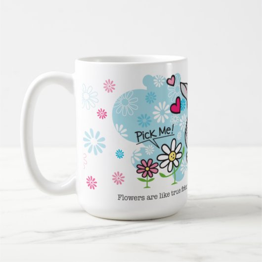 Mug Les fleurs sont comme des amis (Gauche)