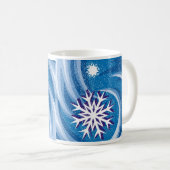 Mug Les flocons de neige au vent - (Devant droit)