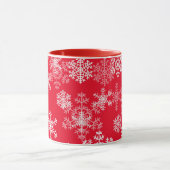Mug Les flocons de neige de Noël (Centre)
